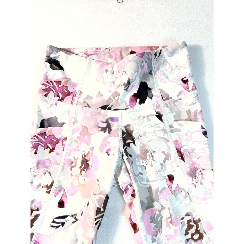 Athleta Women’s XS Floral High Rise Pocket Full Length Workout Leggings - Picture 15 of 16